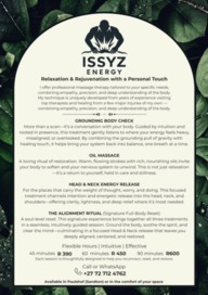 Massage Therapy IssyZenergy